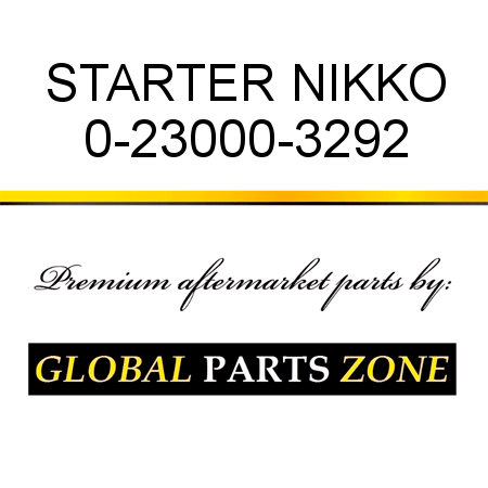 STARTER NIKKO 0-23000-3292