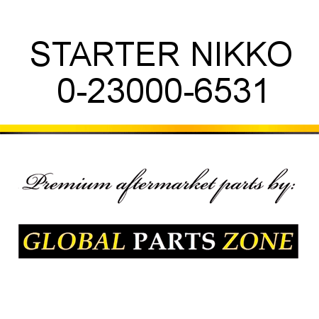 STARTER NIKKO 0-23000-6531