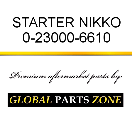 STARTER NIKKO 0-23000-6610