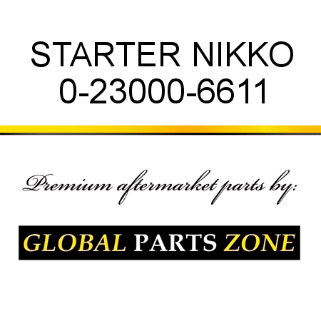 STARTER NIKKO 0-23000-6611