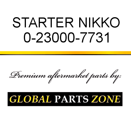 STARTER NIKKO 0-23000-7731