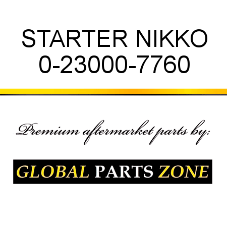 STARTER NIKKO 0-23000-7760