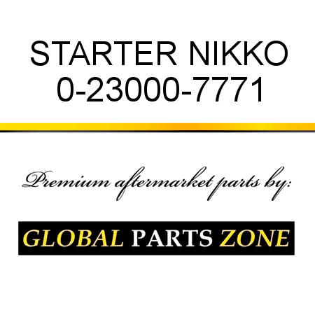 STARTER NIKKO 0-23000-7771