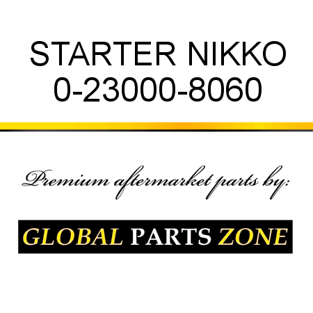 STARTER NIKKO 0-23000-8060