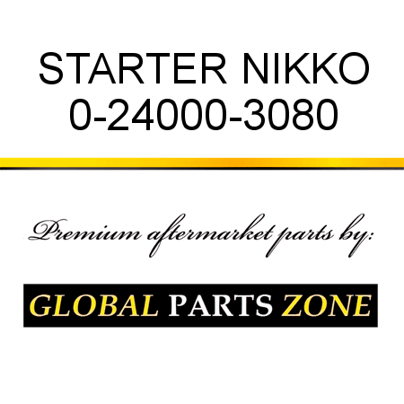 STARTER NIKKO 0-24000-3080