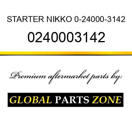 STARTER NIKKO 0-24000-3142 0240003142