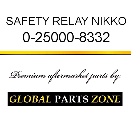 SAFETY RELAY NIKKO 0-25000-8332