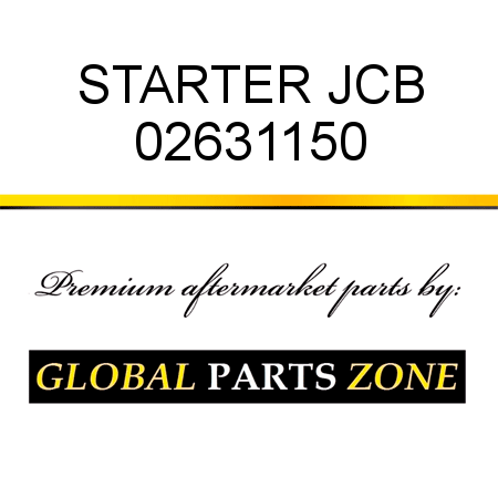 STARTER JCB 02631150