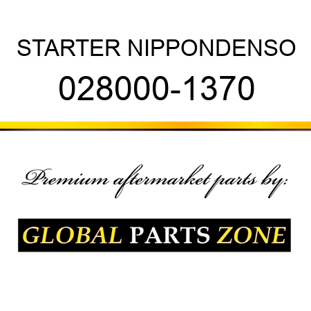 STARTER NIPPONDENSO 028000-1370