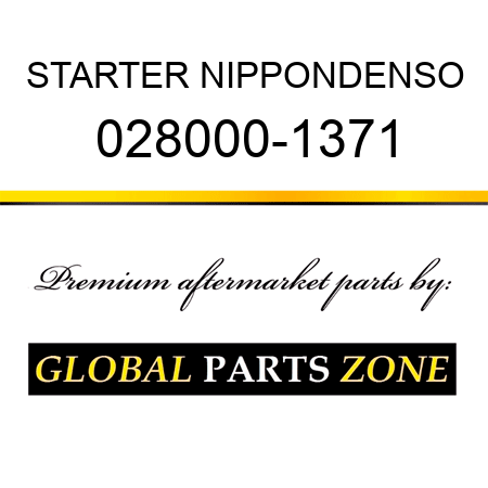 STARTER NIPPONDENSO 028000-1371