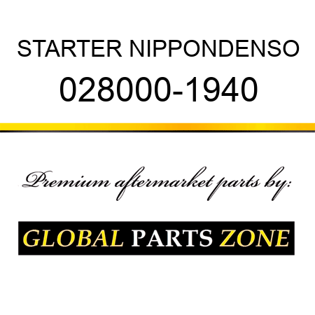 STARTER NIPPONDENSO 028000-1940