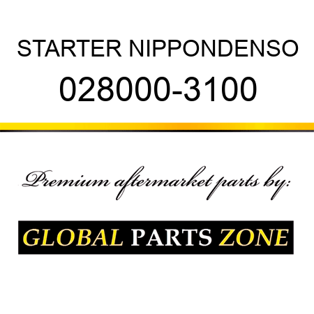 STARTER NIPPONDENSO 028000-3100