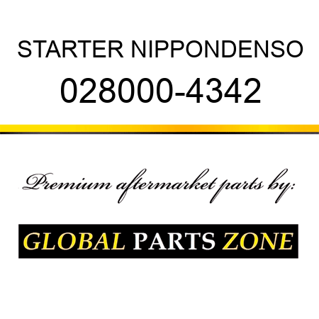 STARTER NIPPONDENSO 028000-4342