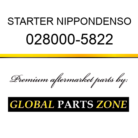 STARTER NIPPONDENSO 028000-5822