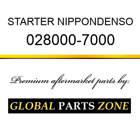 STARTER NIPPONDENSO 028000-7000