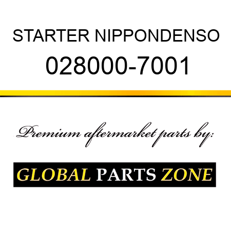 STARTER NIPPONDENSO 028000-7001