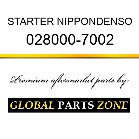 STARTER NIPPONDENSO 028000-7002