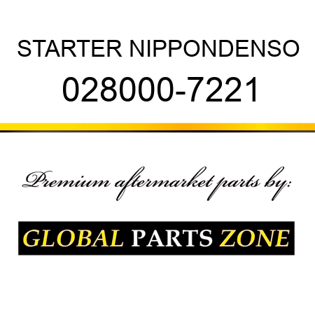 STARTER NIPPONDENSO 028000-7221