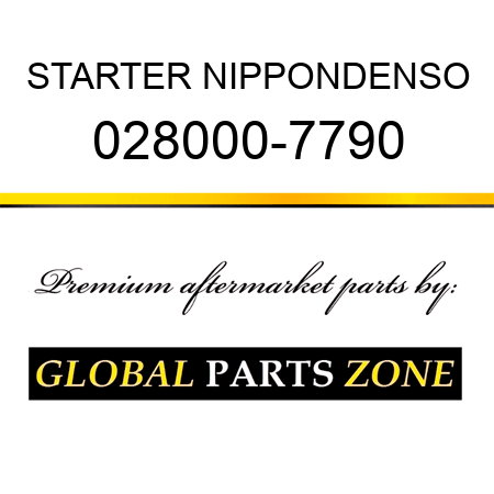 STARTER NIPPONDENSO 028000-7790