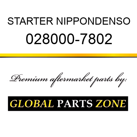 STARTER NIPPONDENSO 028000-7802