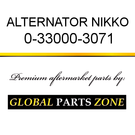 ALTERNATOR NIKKO 0-33000-3071