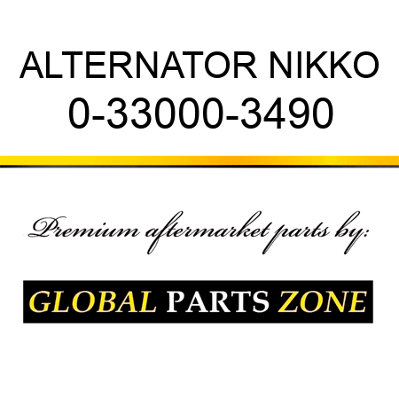 ALTERNATOR NIKKO 0-33000-3490