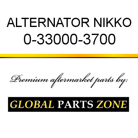 ALTERNATOR NIKKO 0-33000-3700