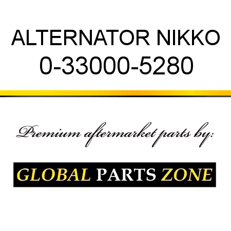 ALTERNATOR NIKKO 0-33000-5280