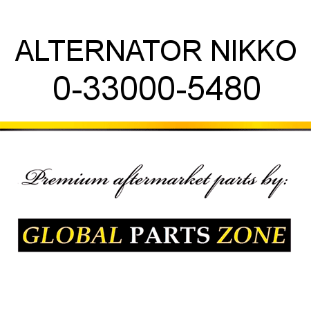 ALTERNATOR NIKKO 0-33000-5480