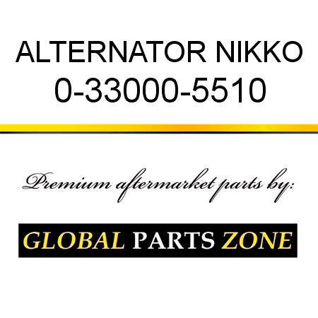 ALTERNATOR NIKKO 0-33000-5510