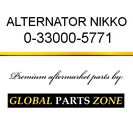 ALTERNATOR NIKKO 0-33000-5771