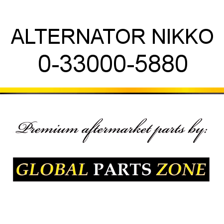 ALTERNATOR NIKKO 0-33000-5880