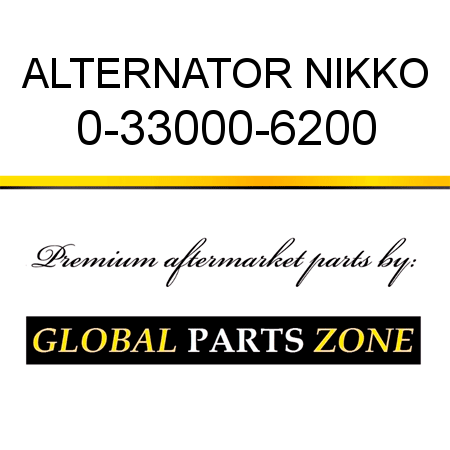ALTERNATOR NIKKO 0-33000-6200