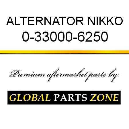 ALTERNATOR NIKKO 0-33000-6250