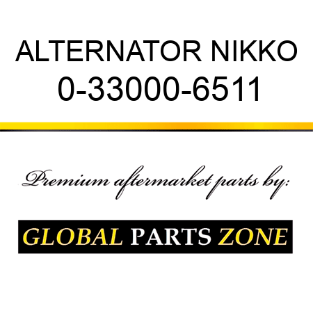 ALTERNATOR NIKKO 0-33000-6511