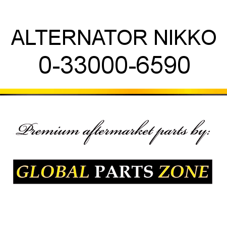 ALTERNATOR NIKKO 0-33000-6590