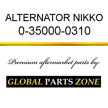 ALTERNATOR NIKKO 0-35000-0310