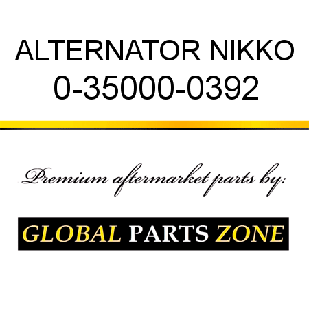 ALTERNATOR NIKKO 0-35000-0392