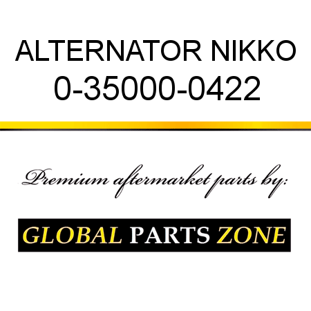 ALTERNATOR NIKKO 0-35000-0422