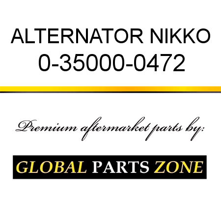 ALTERNATOR NIKKO 0-35000-0472
