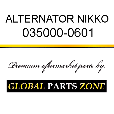 ALTERNATOR NIKKO 035000-0601