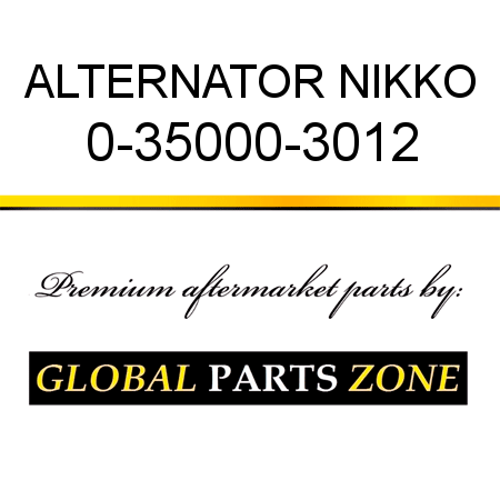 ALTERNATOR NIKKO 0-35000-3012