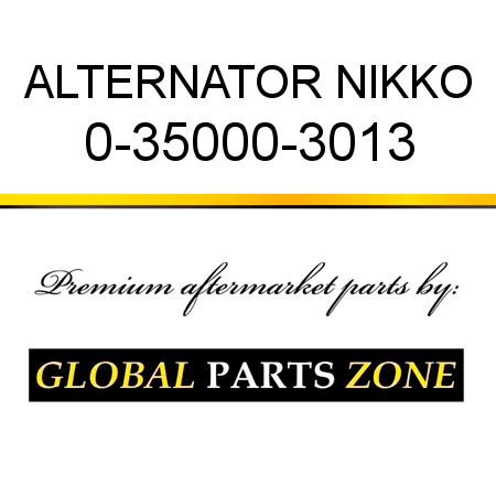 ALTERNATOR NIKKO 0-35000-3013