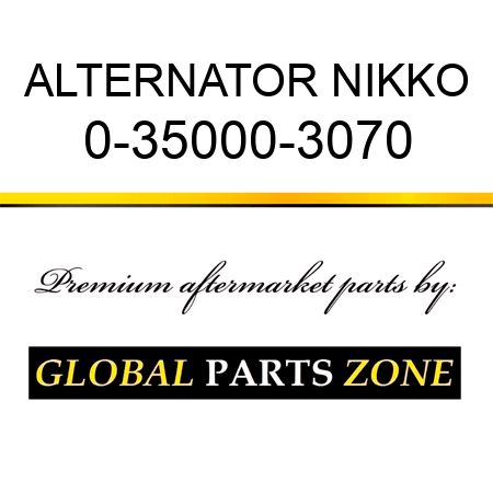 ALTERNATOR NIKKO 0-35000-3070