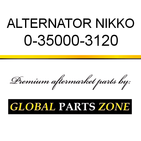 ALTERNATOR NIKKO 0-35000-3120