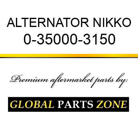 ALTERNATOR NIKKO 0-35000-3150