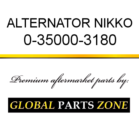 ALTERNATOR NIKKO 0-35000-3180