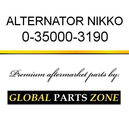 ALTERNATOR NIKKO 0-35000-3190