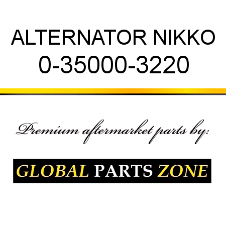 ALTERNATOR NIKKO 0-35000-3220