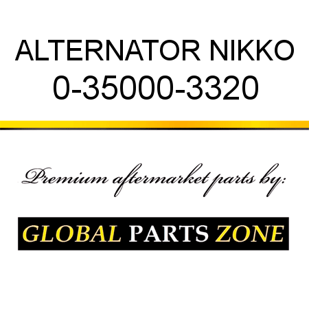 ALTERNATOR NIKKO 0-35000-3320